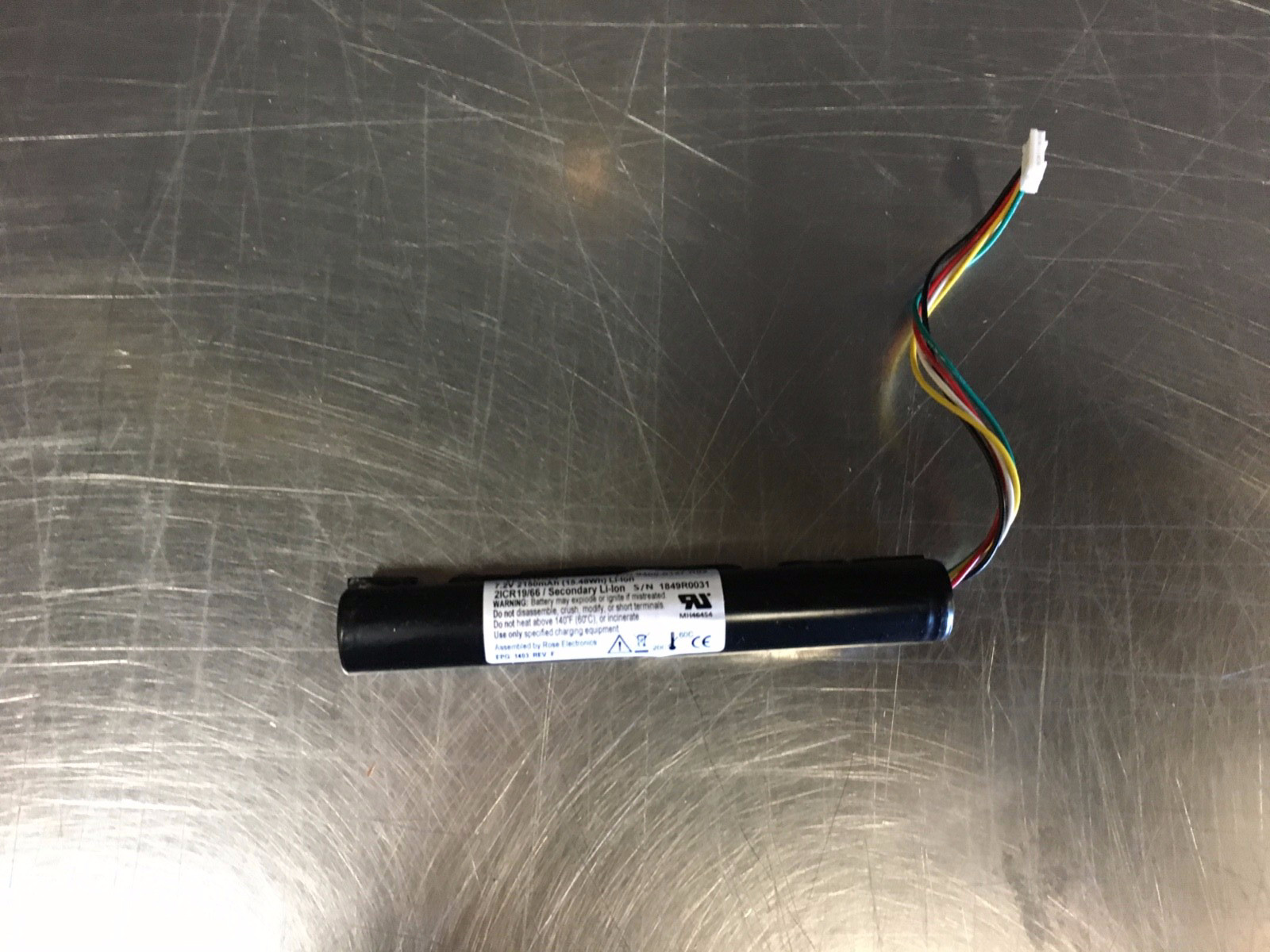Verathon GlideScope AVL Cobalt 0570-0338 Monitor Battery 0400-0127 R02 7.2V