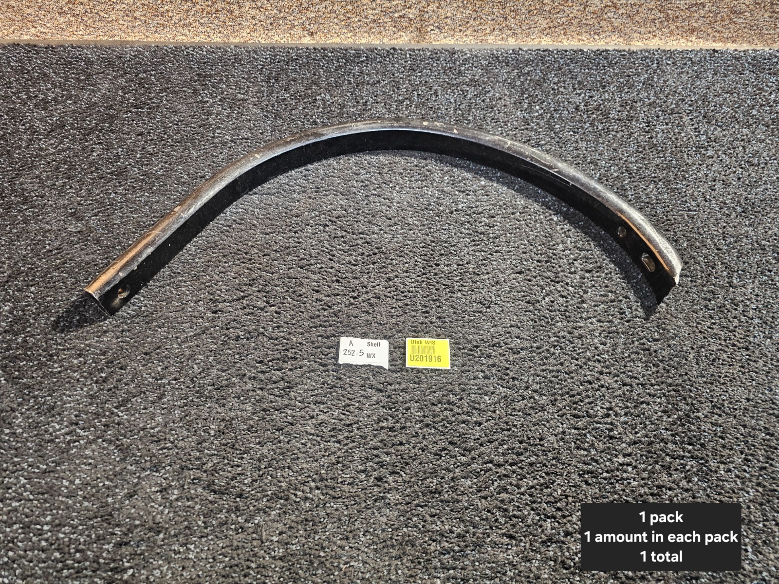 30-inch Long Flat Spring Standard , Black Powder Coated Finish