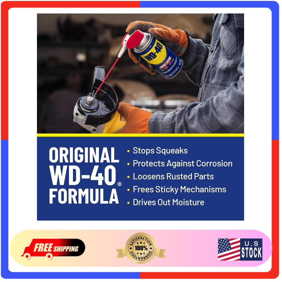 WD40 MultiUse Product with Smart Straw Sprays 2 Ways, 12 OZ [6Pack]