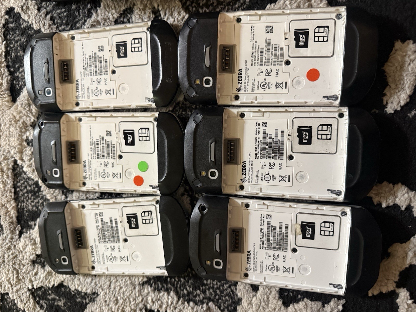 6x Zebra TC56 Enterprise-Grade Mobile Computer TC56CJ-1PAZU4P-25 UNTESTED/AS-IS