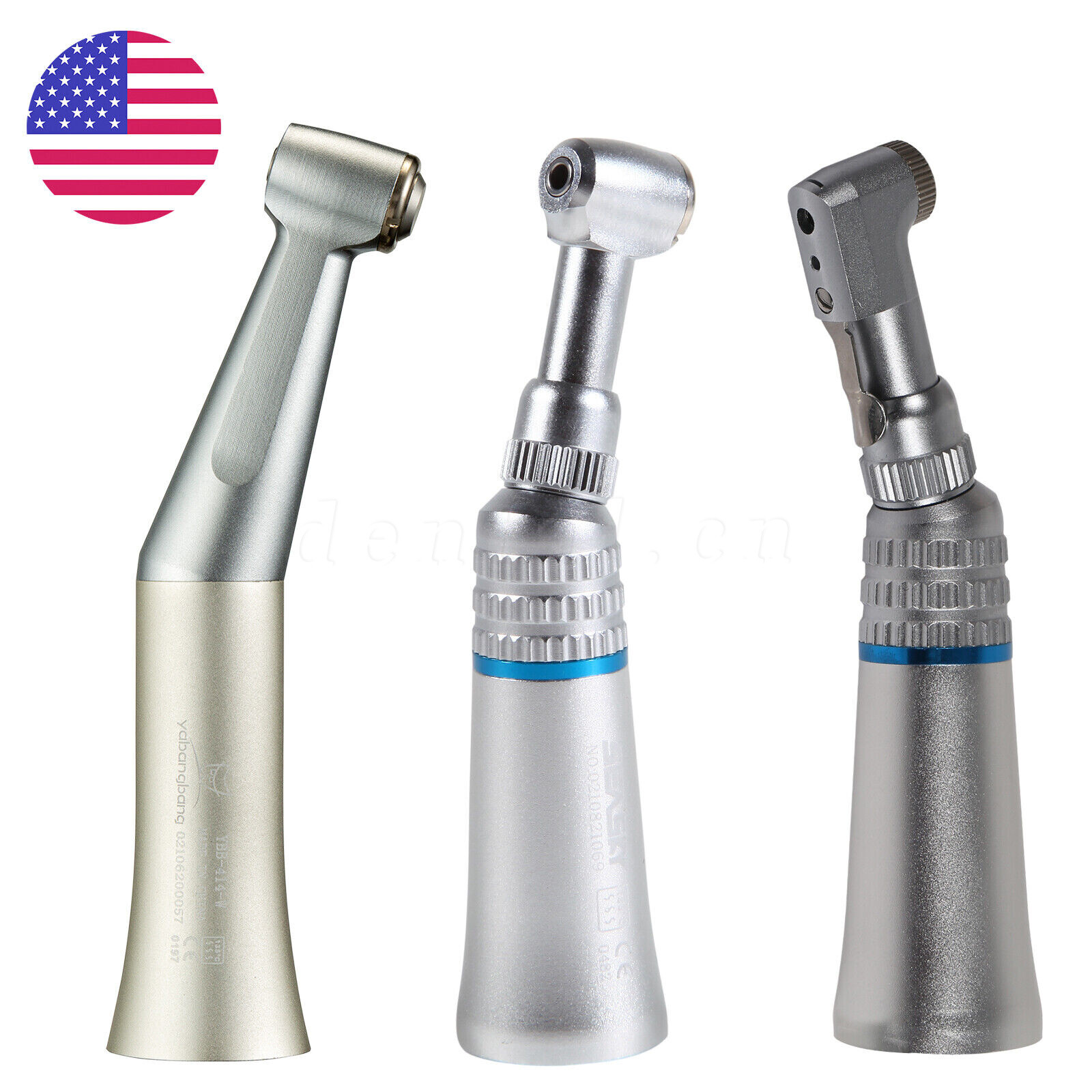 NSK Style Dental Slow Low Speed Contra Angle Handpiece Push Button E-type Attach