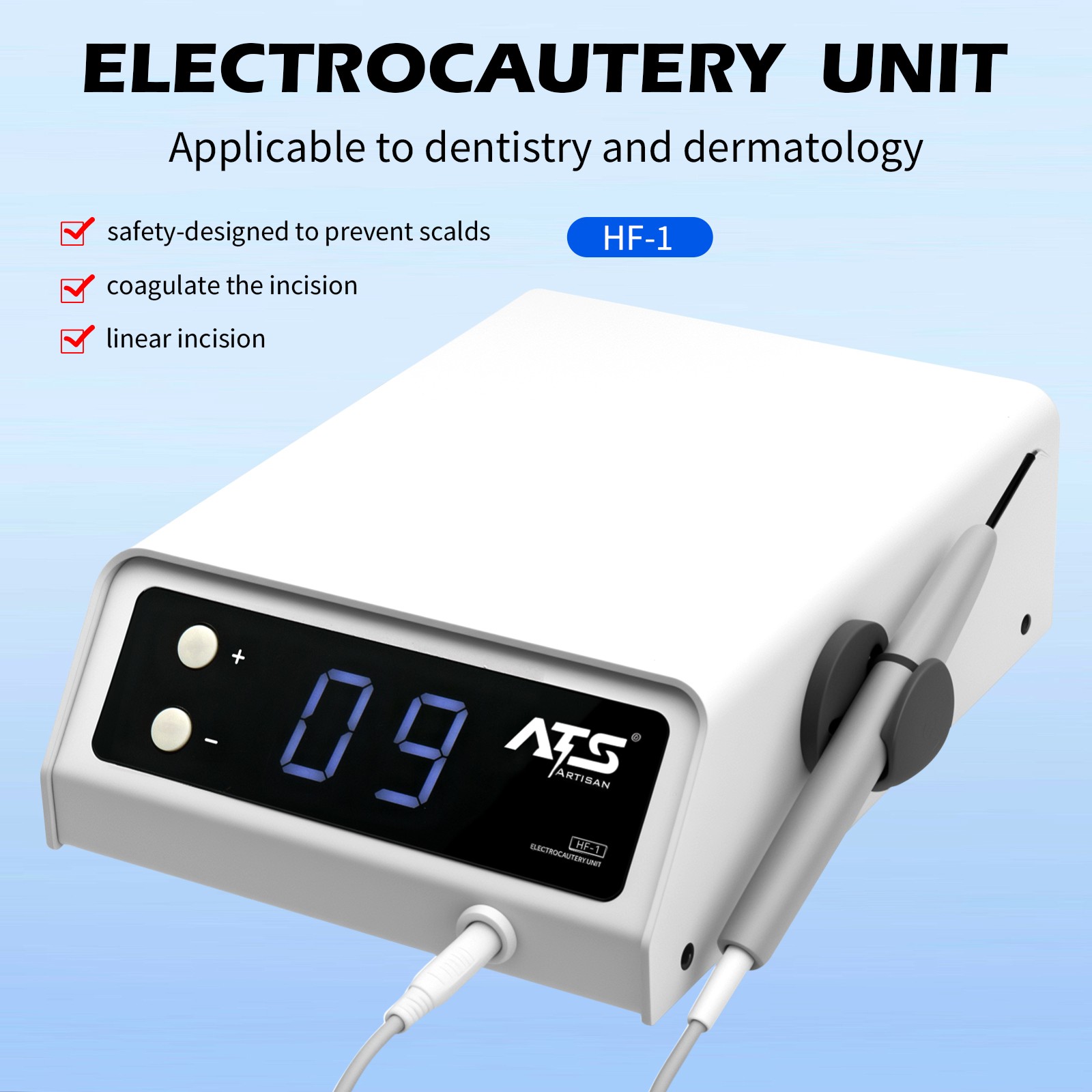 Dental Electrosurge Electrosurgery Unit for Cutting + Coagulating 10 Tips USA