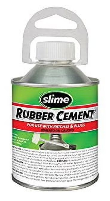 Slime Rubber Cement W/ No Mess Brush Applicator 8 ounces , 1050.