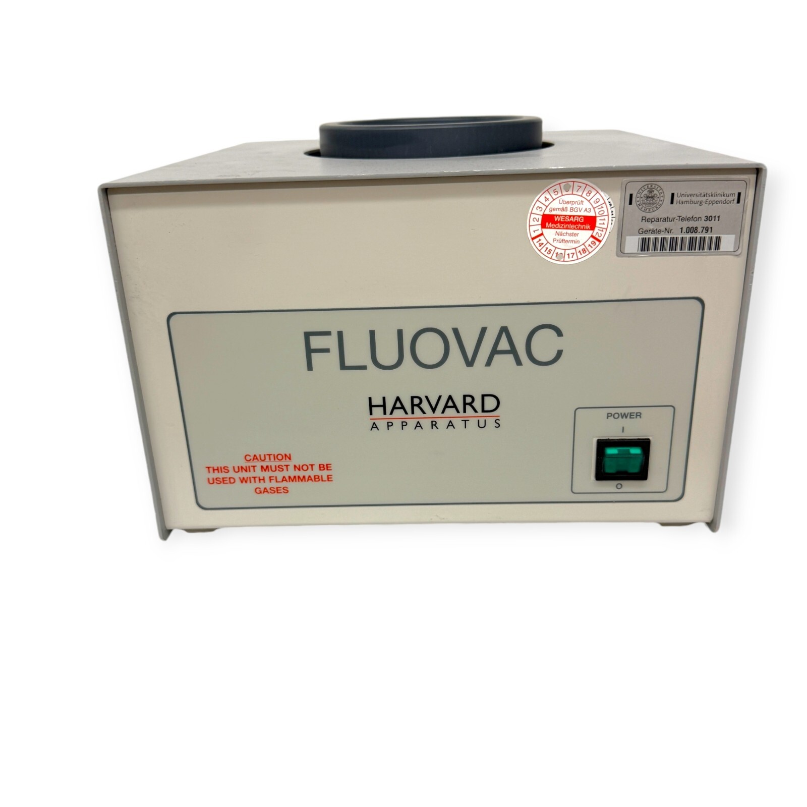 Harvard Apparatus FLUOVAC 34-0387 Veterinary Anesthesia Unit