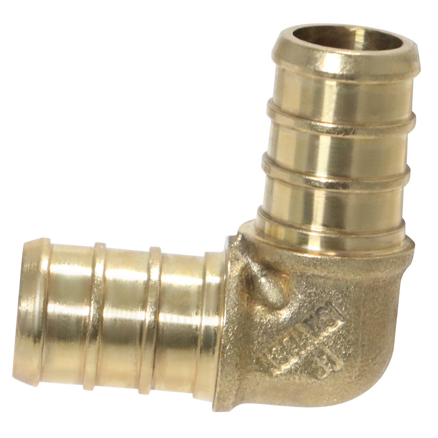 50 PIECES 1/2″ X 1/2″ PEX ELBOW – BRASS CRIMP FITTINGS (LEAD-FREE)