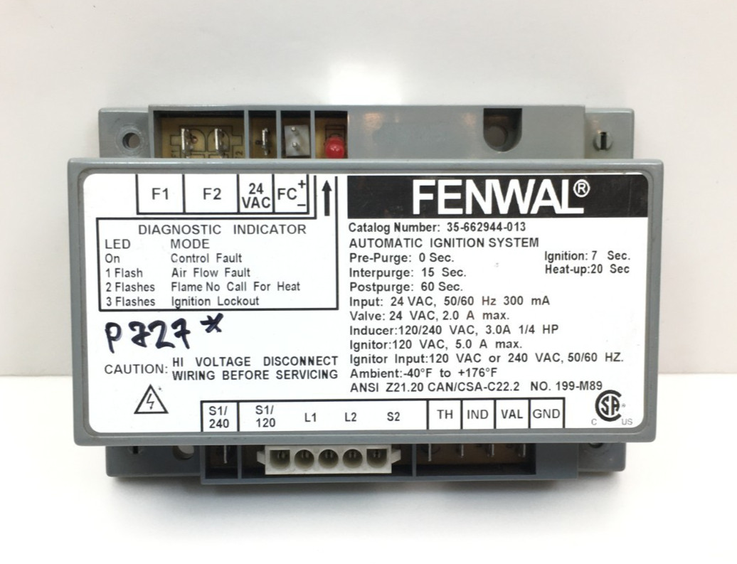 Fenwal 35-662944-013 Automatic Ignition Control System used FREE shipping #P727*