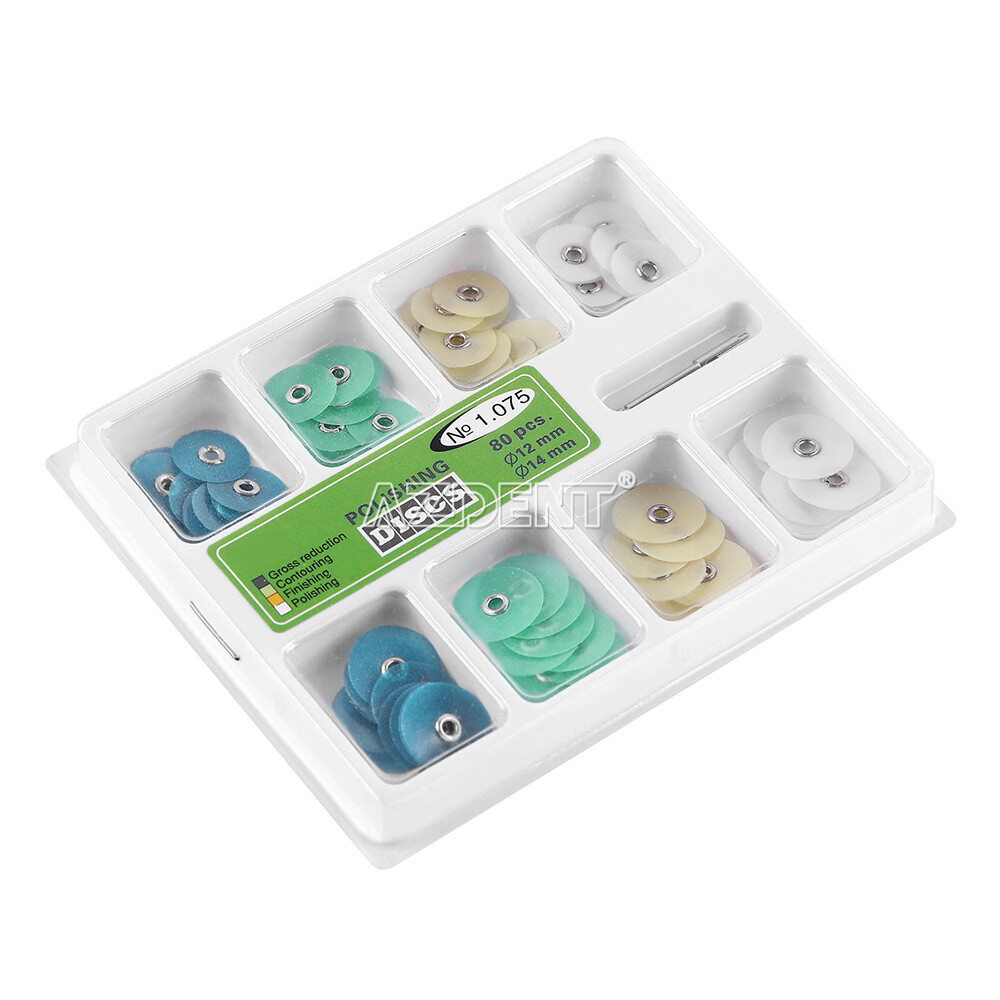 Dental Polishing Discs Set Gross Reduction Contouring Mandrel Stripes Teeth Whit