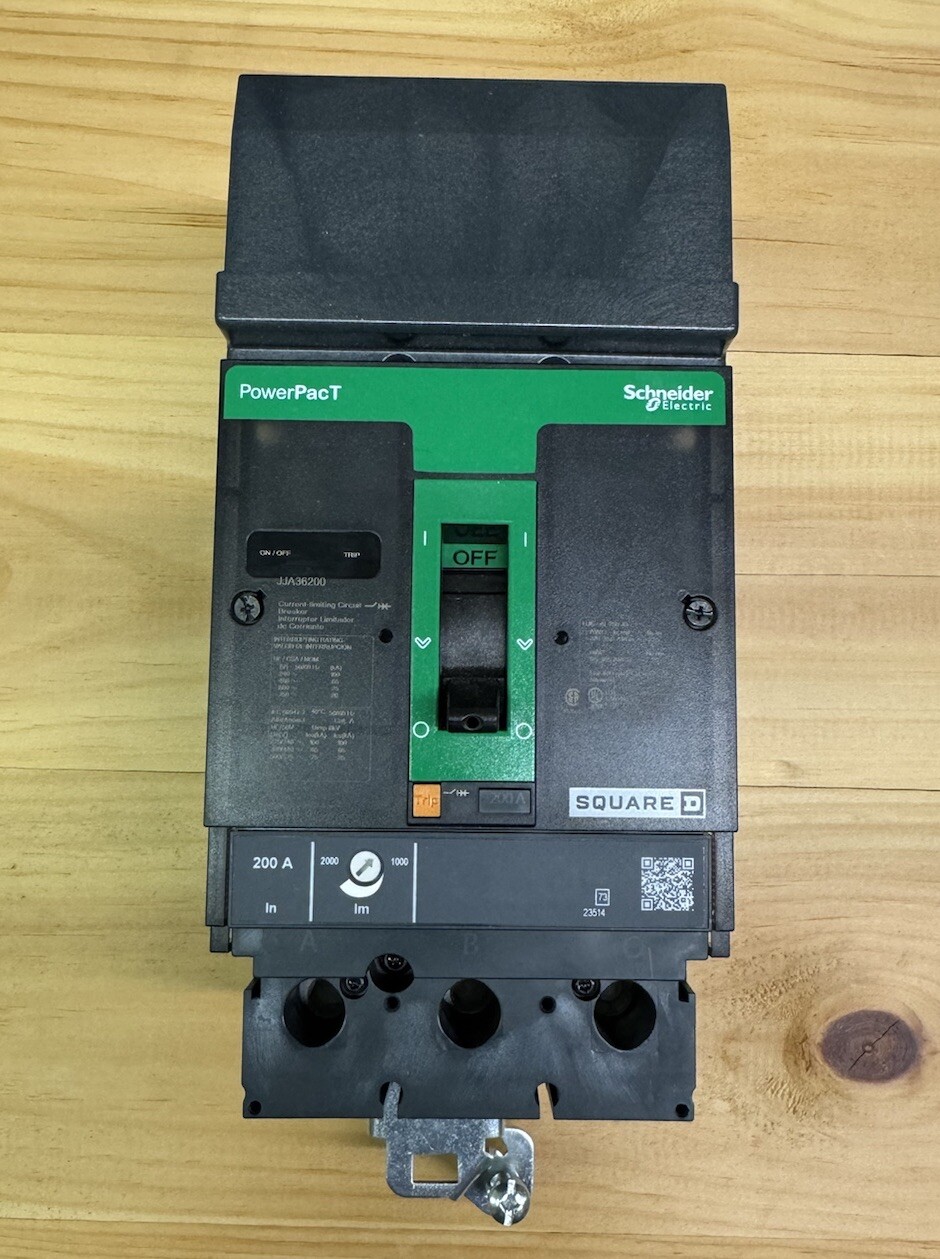JJA36200 Square D 200 Amp 600V 3 Pole 65K Rated ILine Circuit Breaker New
