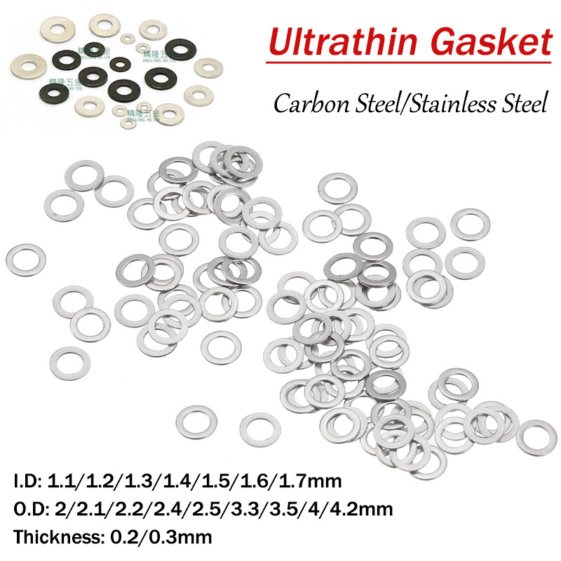 Thin Shims Flat Washer Ultra Gasket Stainless Steel Miniature Ultrathin Gasket