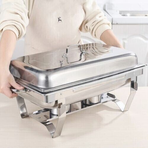 6/8/10X 9Qt Chafing Dish Buffet Set 316 Stainless Steel Chafer for Catering full