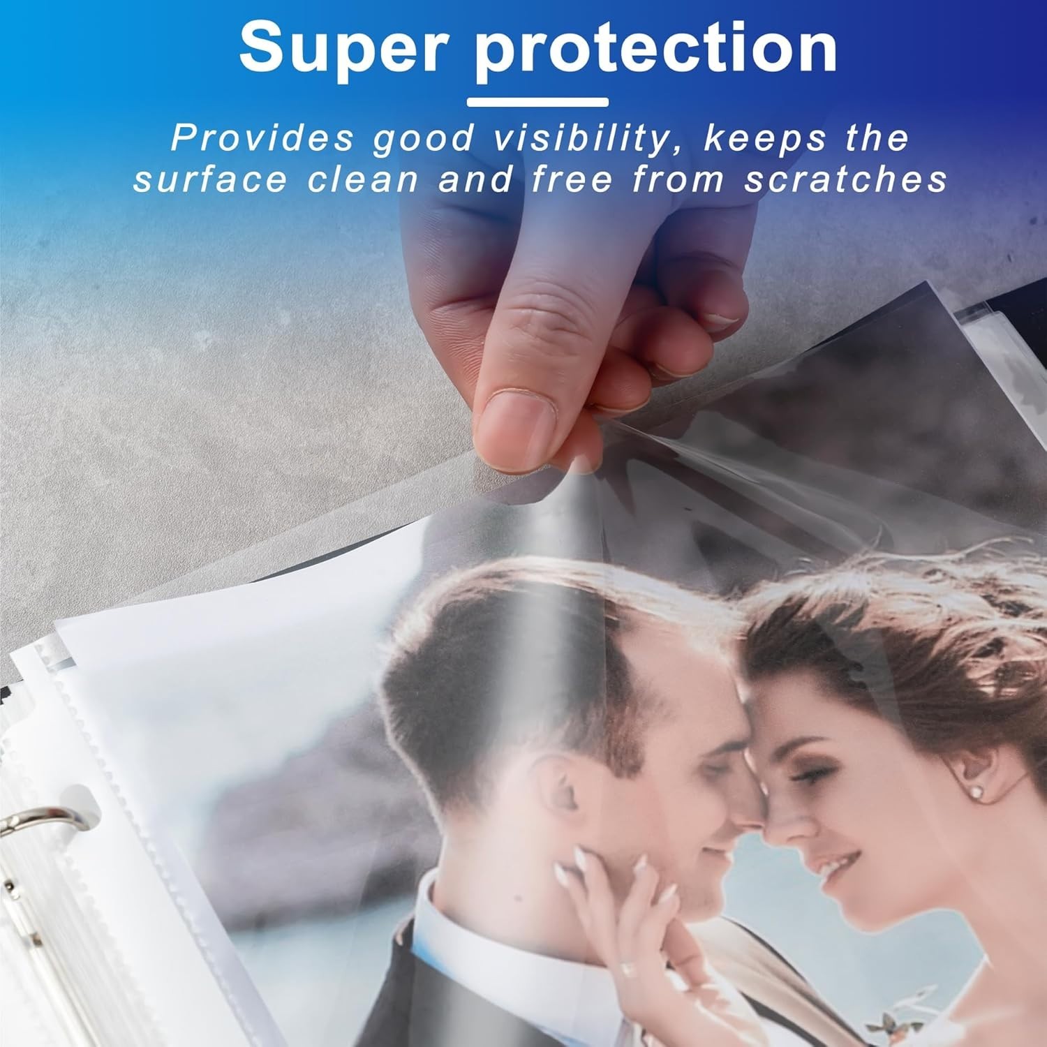 65 Pack Clear Sheet Protectors, 8.5 x 11 inch Page Protectors for 3 Ring Binder.