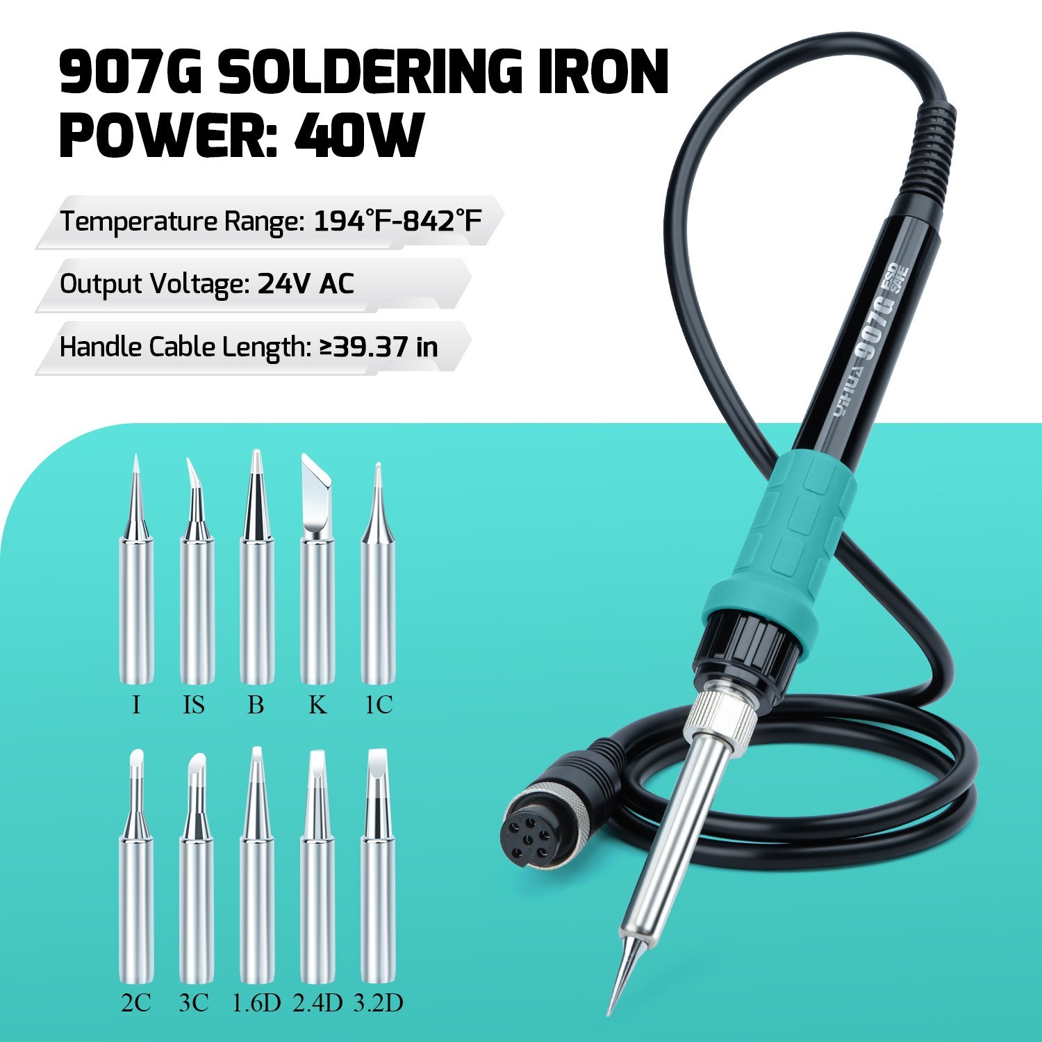 YIHUA 8786D-I Digital Hot Air Rework Station with Soldering Station Complete Kit