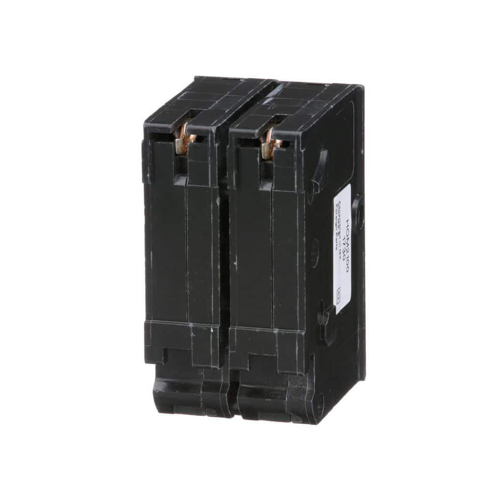 Homeline 100 Amp 2-Pole Main Circuit Breaker Easy To Install Plug-On HOM2100C