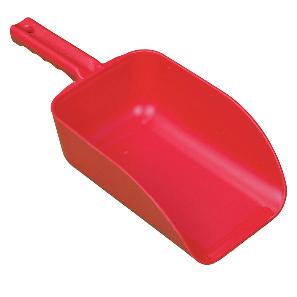VIKAN 65004 Hand Scoop,15.1 in L,Red 3UE73