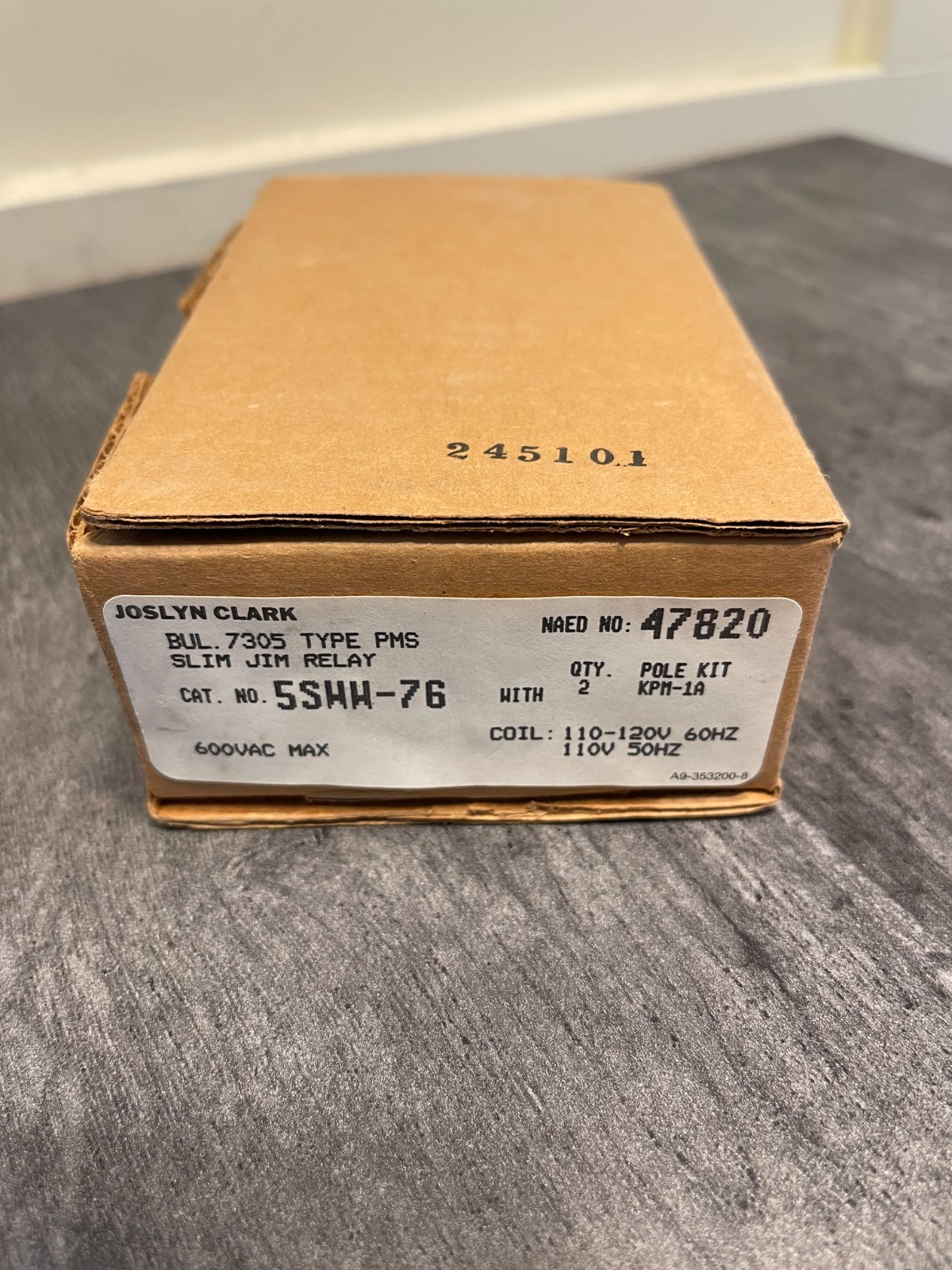 Joslyn Clark 5SWW-76 BUL. 7305 TYPE PMS Slim Jim Relay *NEW*