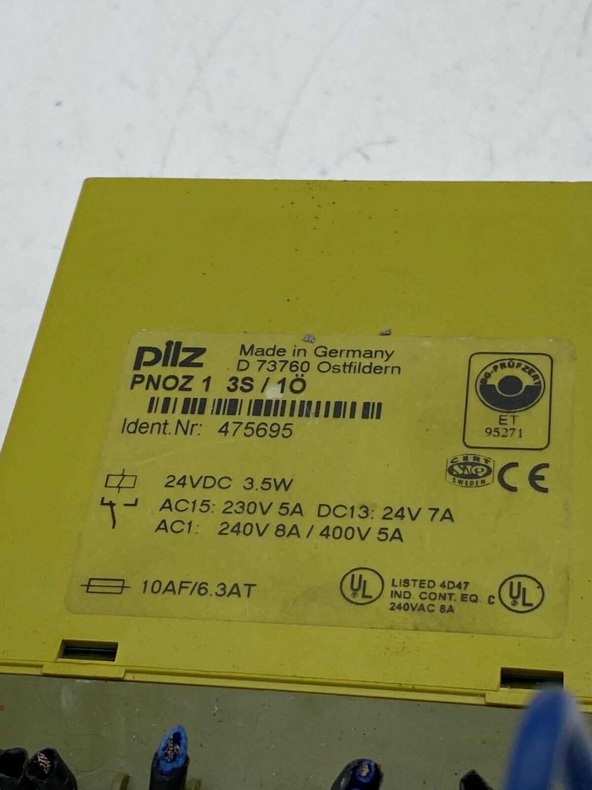 1pc x PILZ PNOZ 1 475695 Industrial Relay