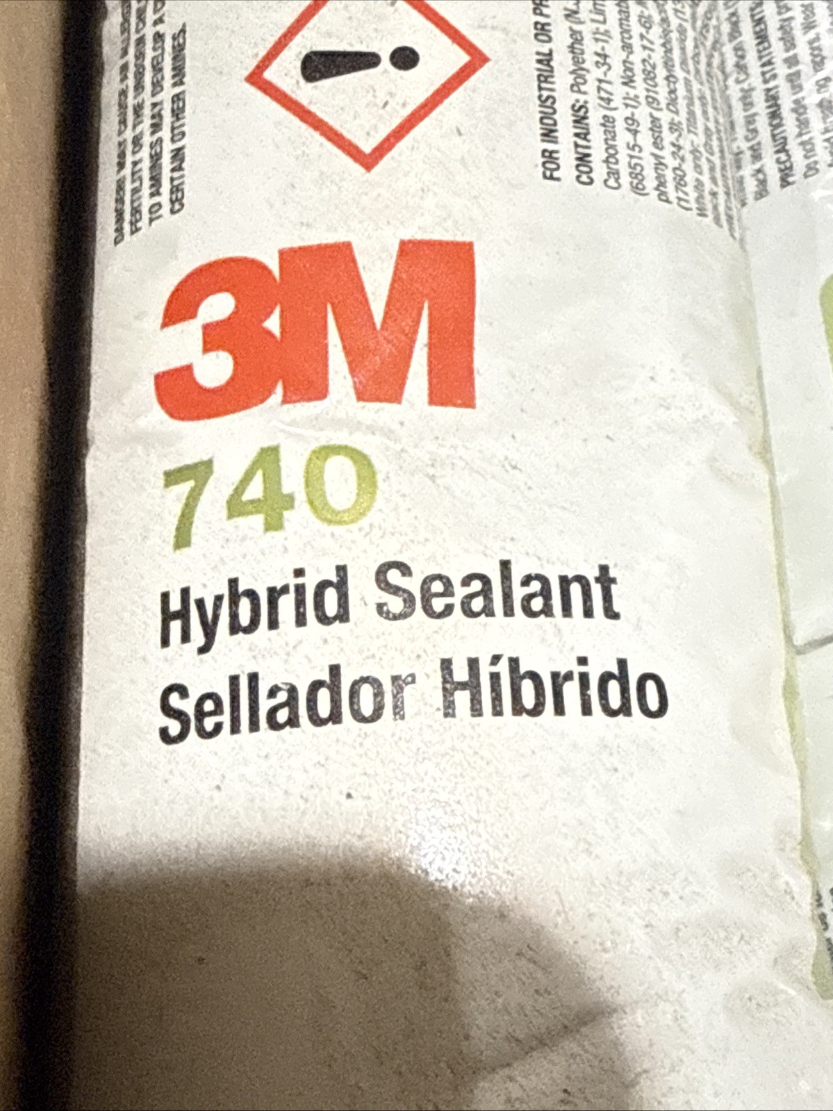 (12) 3M 740 Hybrid Sealant Gray 600ML/20.2OZ Sausage Tube w/Cap 62-5275-3932-4