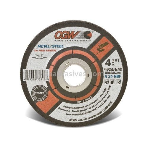 Lot of 17x Genuine CGW Grinding Wheels 4-1/2″x1/4″x5/8″-11 #35623 Max rpm 13,300