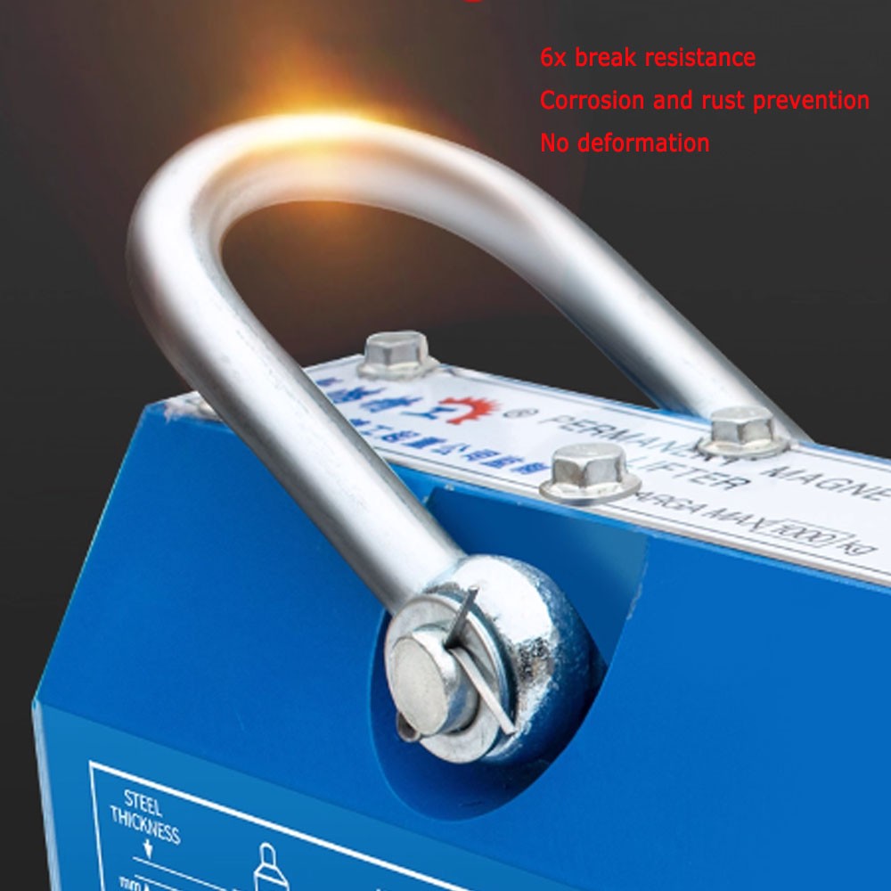 Permanent Magnetic Lifter 100KG / 200KG / 400KG / 600KG Lifting Magnet Blue