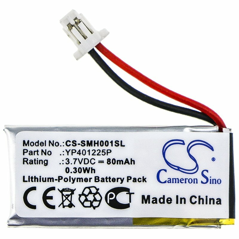 Li-Polymer 80mAh Battery for Sena SC-HR01,10U-HR-01,10U-AR-01,P/N:YP401225P