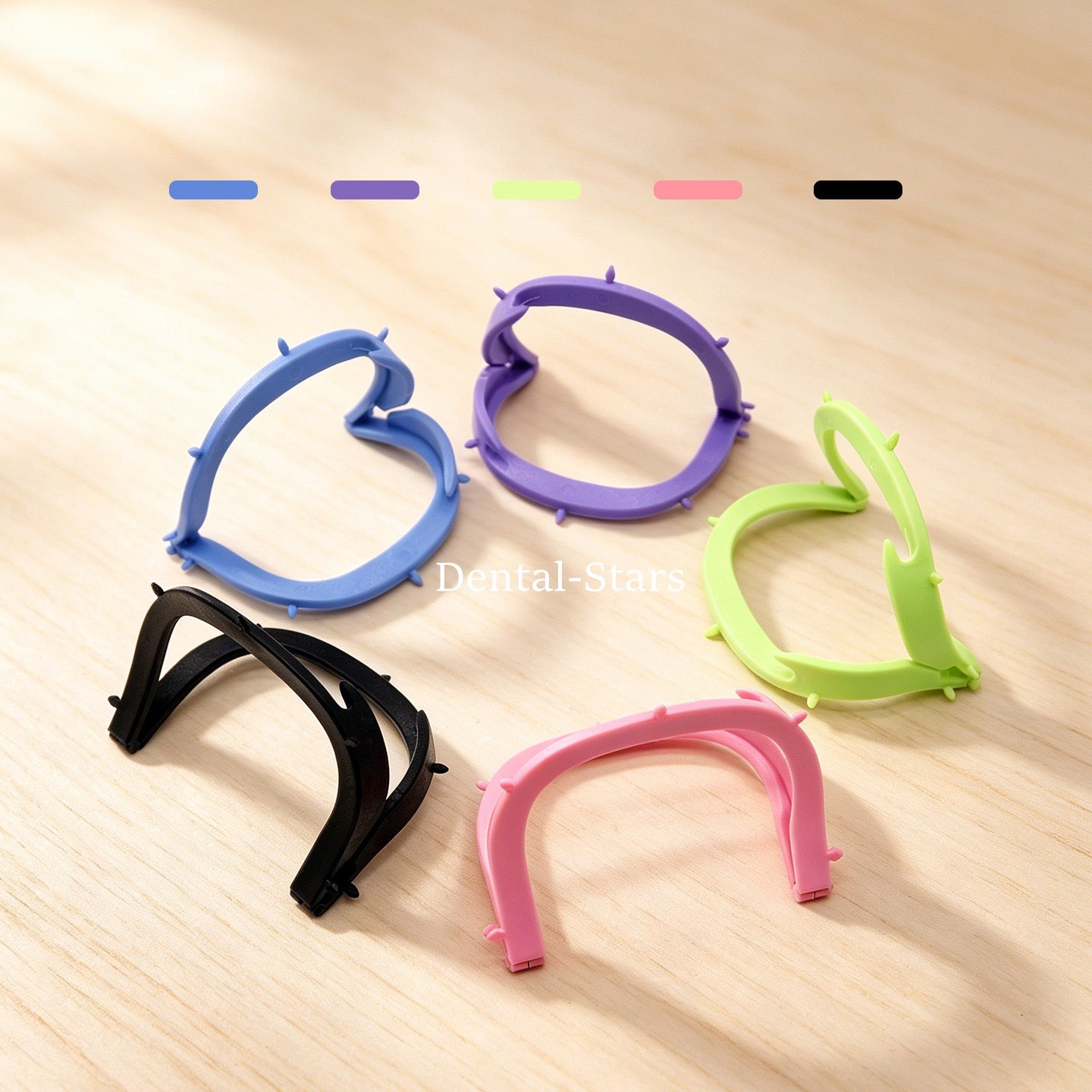 5/50Pcs Dental Rubber Dam Frame Sheets Bracket Foldable Holder Autoclavable 134℃