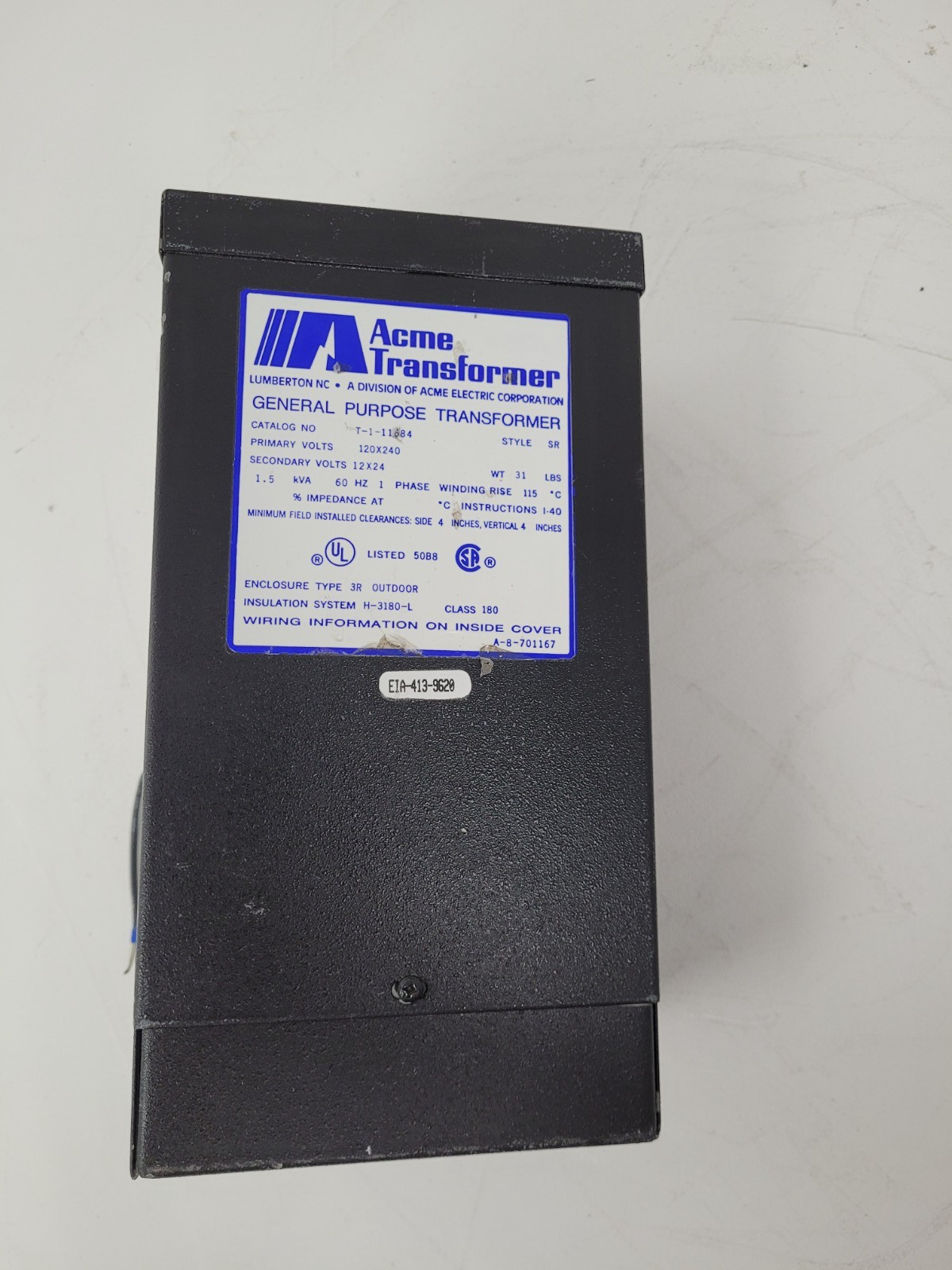 T-1-11684 Acme 240V General Purpose Transformer – Next Day Option
