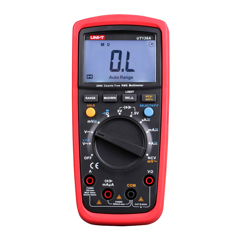 Digital Multimeter UNI-T UT139A True RMS Auto Range VFC NCV Max/Min/Rel Measure