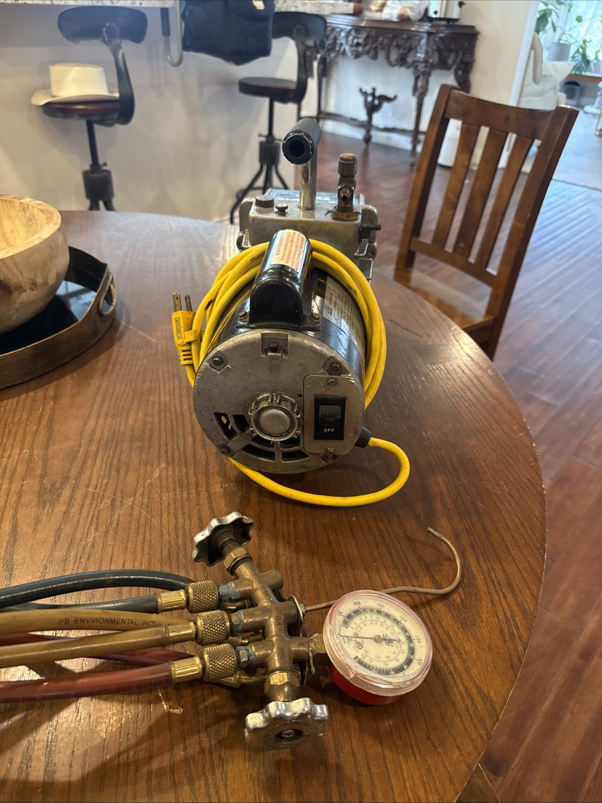 JB Industries FastVac DV-142N 2-Stage 1/2HP Vacuum Pump 5cfm + Accessories