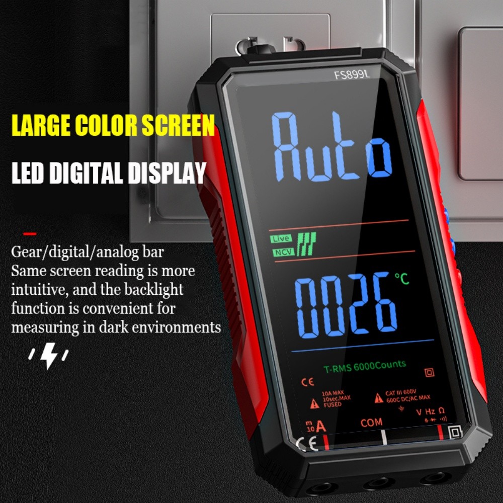 FS899S For Rechargeable Digital Multimeter with Voice Broadcast and Flashlight