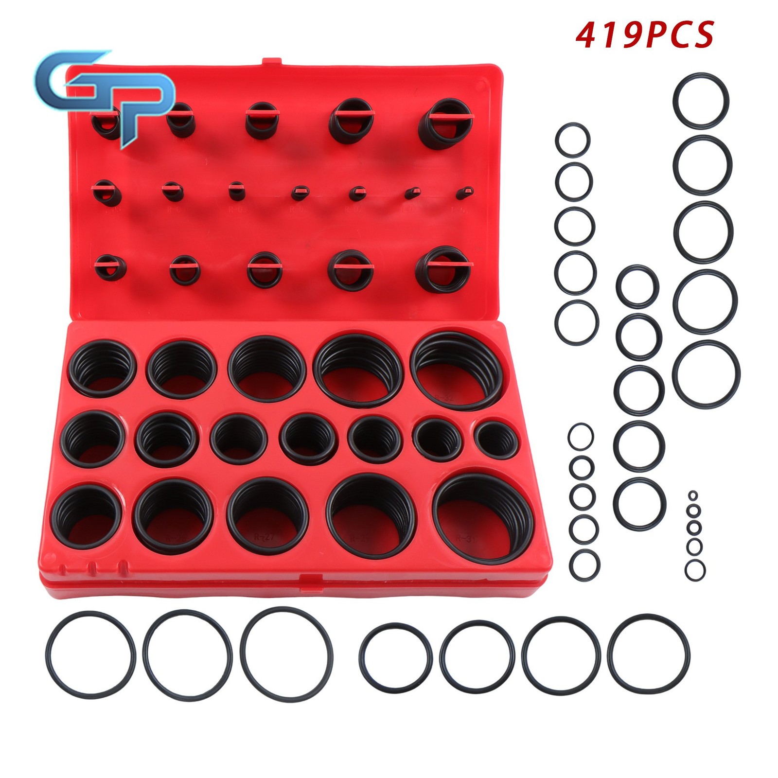 Universal O Ring Assortment Set Metric Oil Proof Kit 32 Size O-Ring 419 PACK