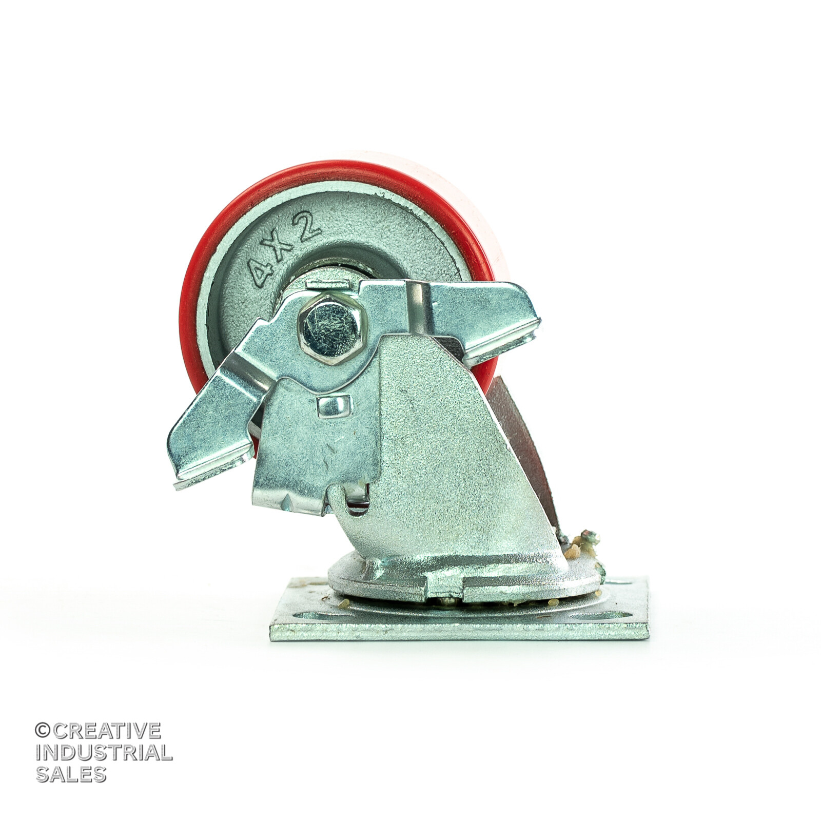 4″ x 2″ Swivel Caster Polyurethane Wheel w/ Brake(2) Rigid (2) 700lb ea Tool Box