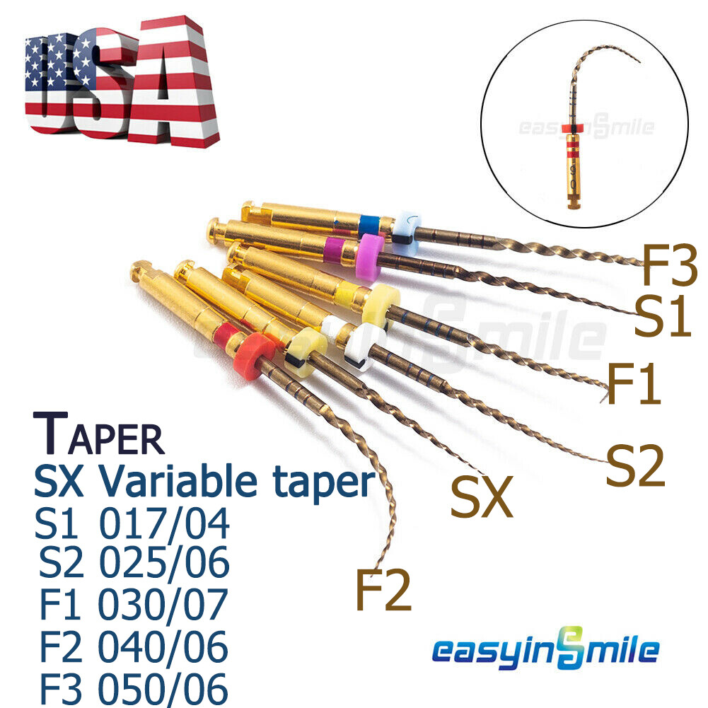 Dental Endo Rotary Files X-Pro Gold Taper Large NITI Endodontic Files 22packs