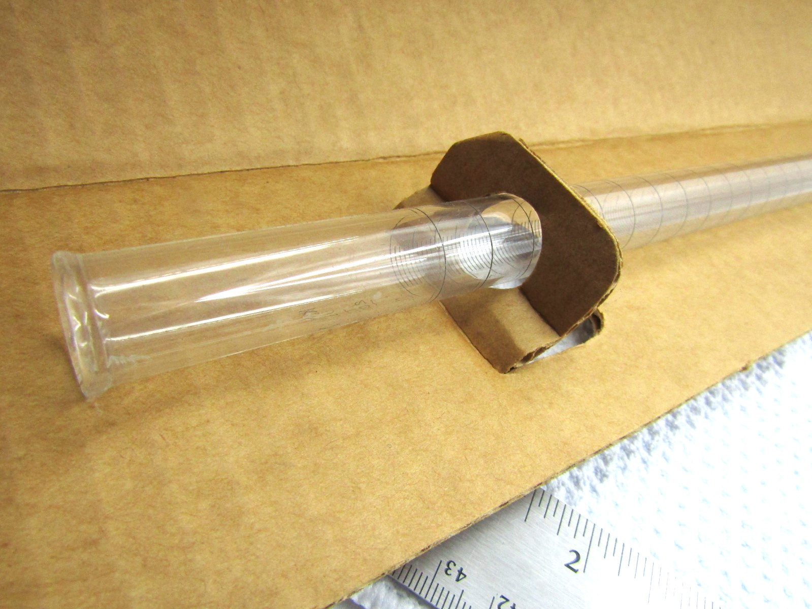 Kimble 17026-F Kimax Glass Buret Straight Bore Ptfe Stopcock Dust Cap 100ml