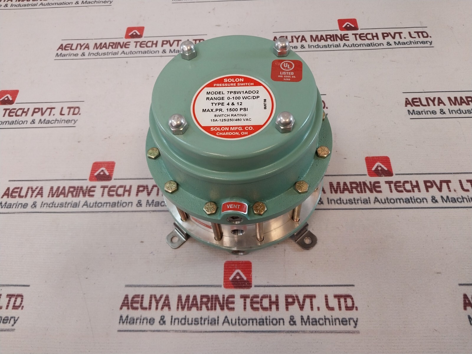 Solon 7psw1ado2 Pressure Switch 0-100 Wc/dp
