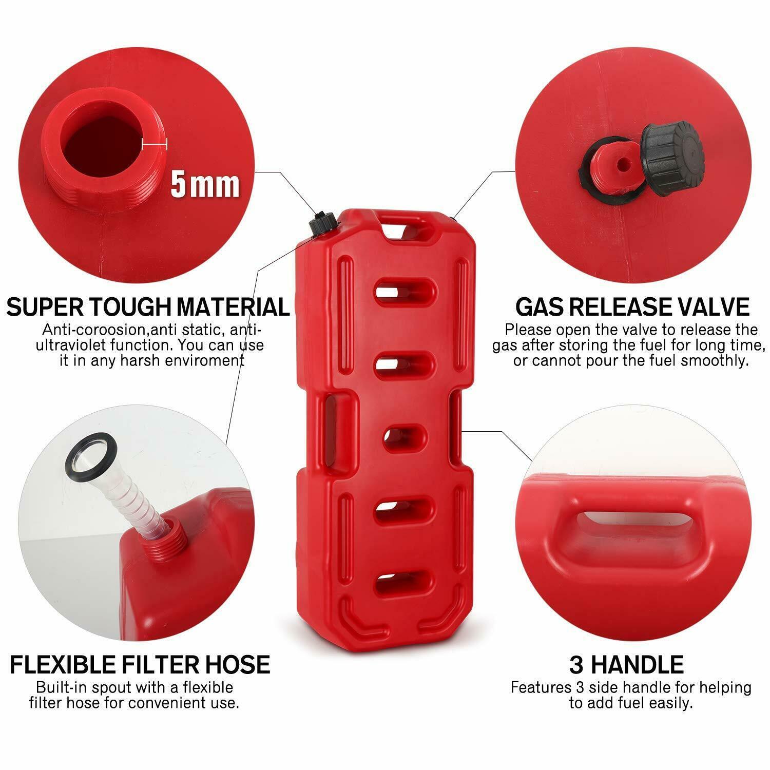 20L 5 Gallon Fuel Packs For Jeep ATV and UTV Polaris RZR Can-Am SUV Offroad