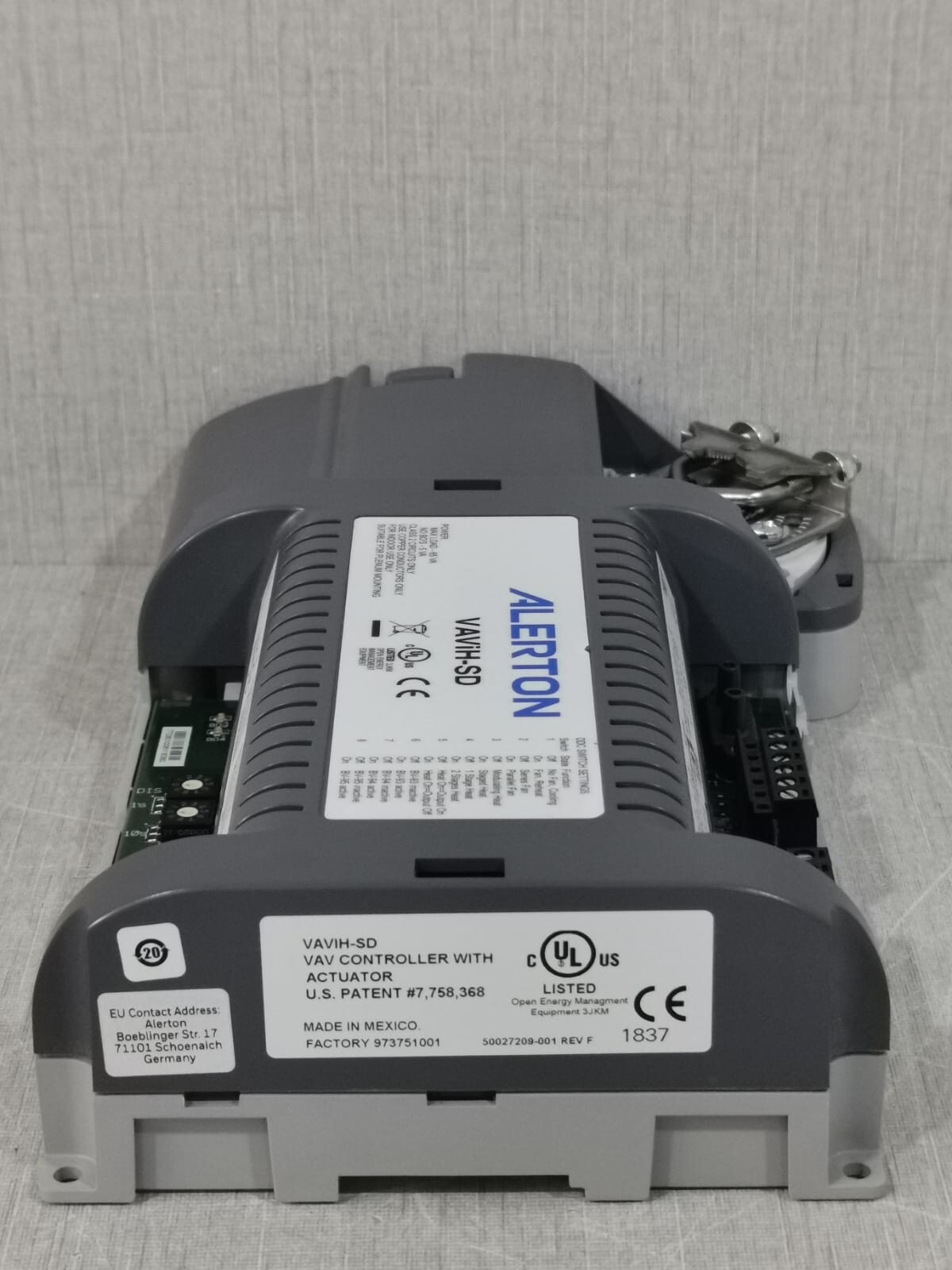 Alerton VAVih-SD VAV Controller With Actuator BACnet 50027209-001 Rev. F
