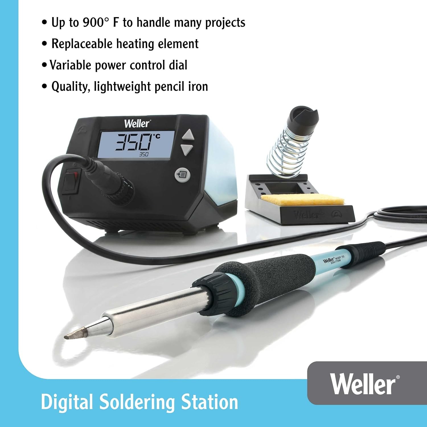 70 Watt Digital Soldering Station | WE1010NA Temp Lock Fast Heating