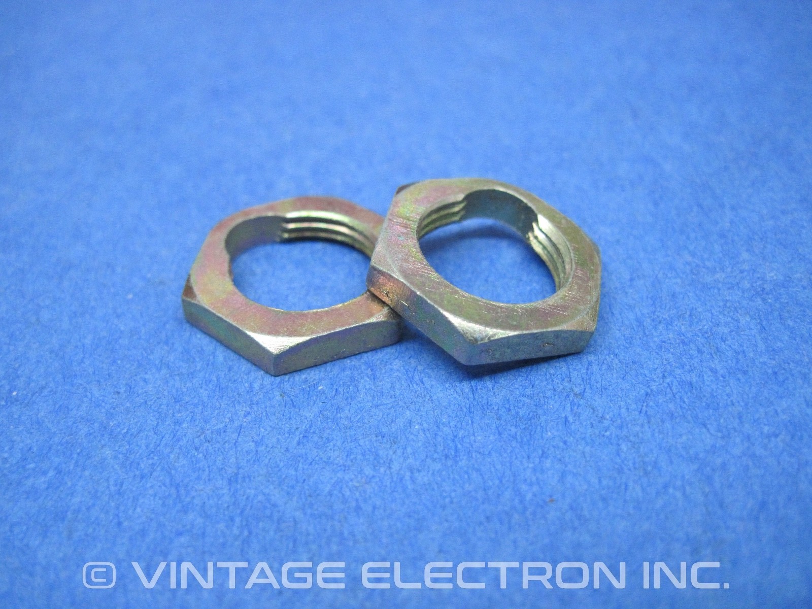 (2) – 1/2″-20 THIN Hex Nuts (w/Notch, Lock) – Zinc Steel ($1.90/lot) – 0.13″ THK