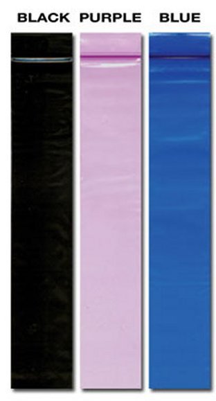 100 2″x12″ BLACK BLUE PURPLE GREEN RED PINK ORANGE MIX INCENSE ZIP BAGS