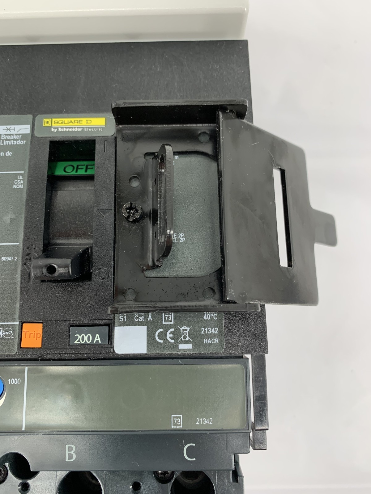 Square D JJA36200YP PowerPact JJ 250 I-Line Circuit Breaker 200A 480V 3P 3PH