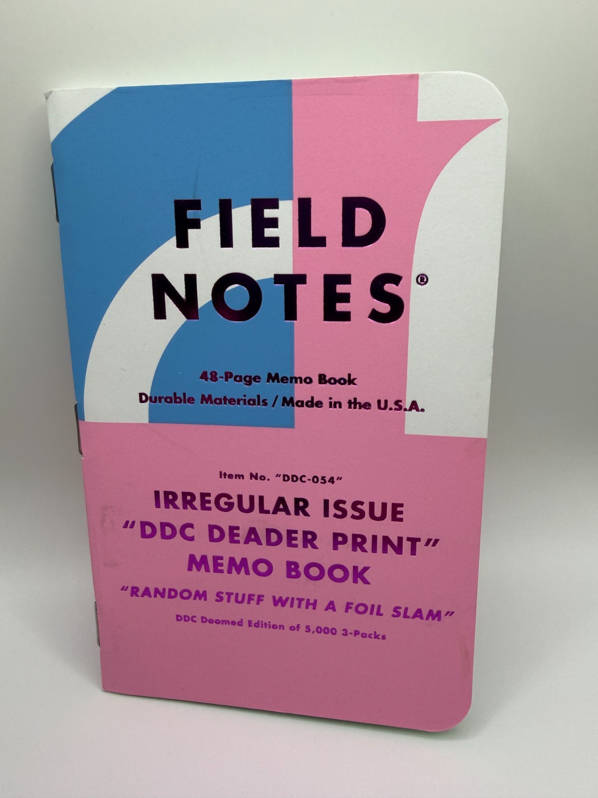 Field Notes Deader and Deadest Print PEACE FINGER SINGLES – FIVE TOTAL