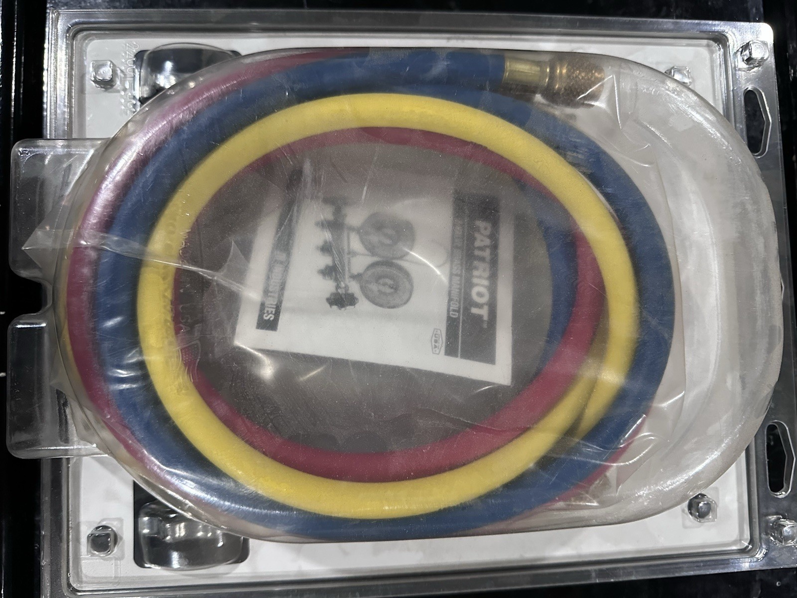 JB Industries Patriot 22233 2-Valve Brass Manifold Gauge Set 60in Hoses