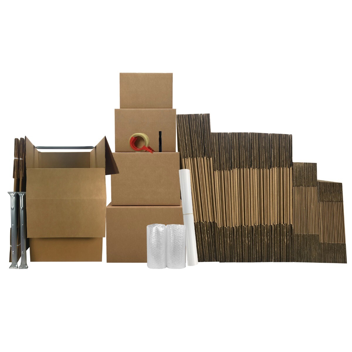 UBMOVE 7 Room Wardrobe Kit 70 Corrugated Moving Boxes with Packing Supplies