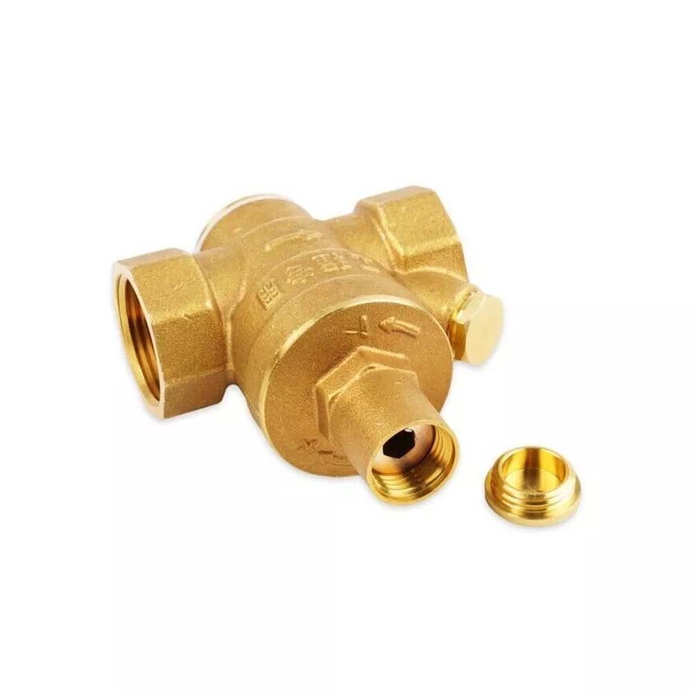 DN20 Water Pressure Regulator NPT 3/4″ inch Adjustable Brass Reducer w/ Gauge