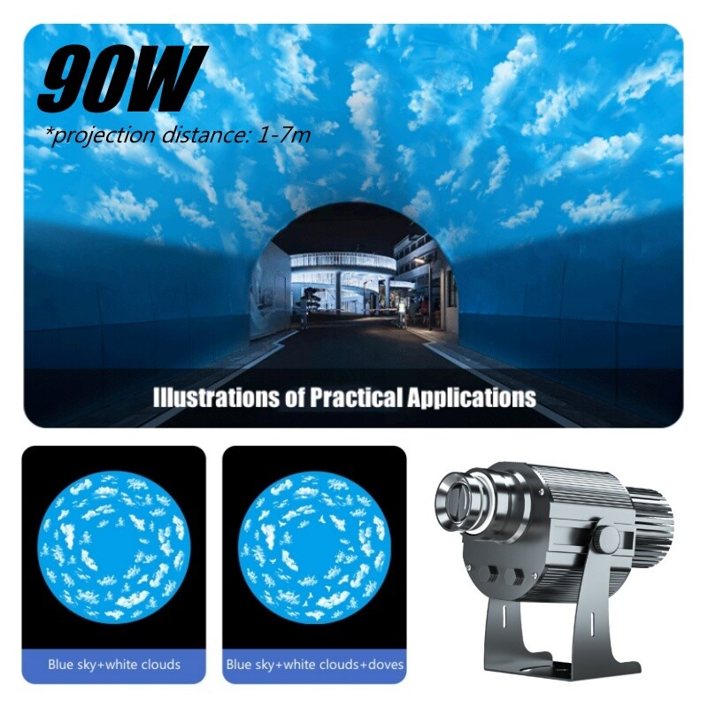 60W-600W Cloud Sky Effect Projector Waterproof Dynamic Logo GOBO Projector Lamp