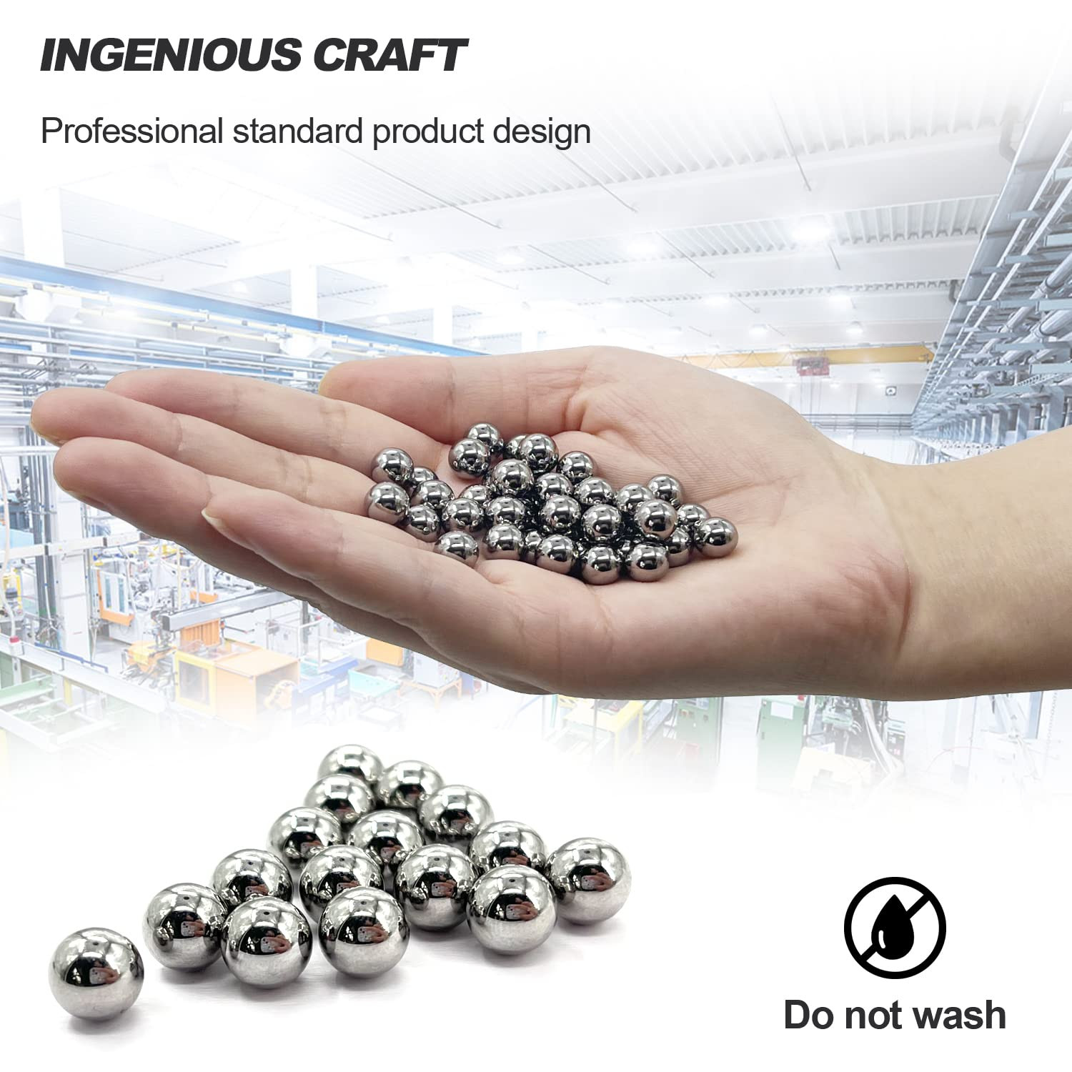500 Pcs 0.3″Inch Steel Ball Bearing 8Mm Precision Bearings 5/16 Inch