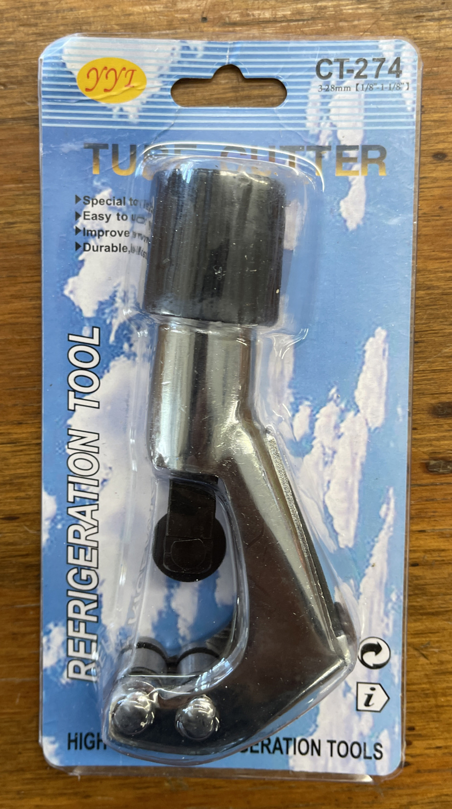Houkr Pipe Cutter Tubing Cutter, Spiral, for PVC/Copper/Plastic/Metal Tube w/ Bl