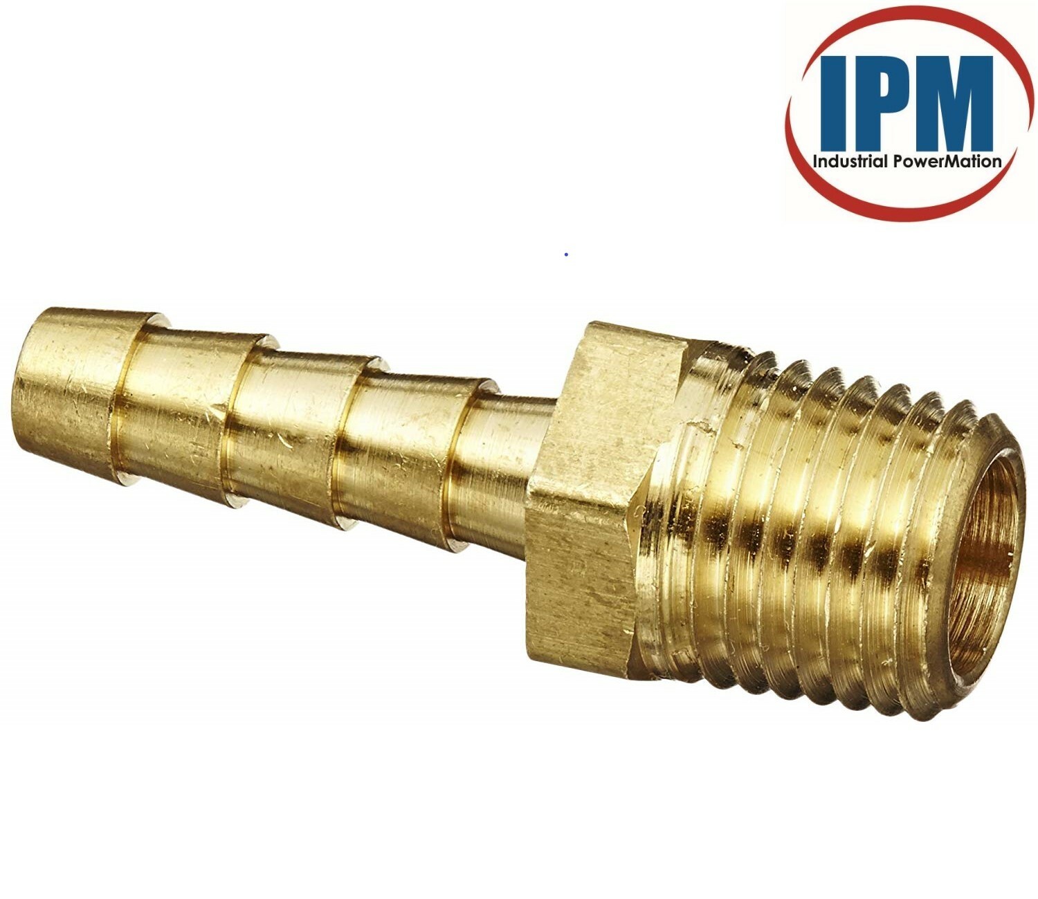3/8″ Hose Barb x 3/8″ Male NPT Brass Hose Fitting HB06-MNPT06, (IPM) BRAND NEW!