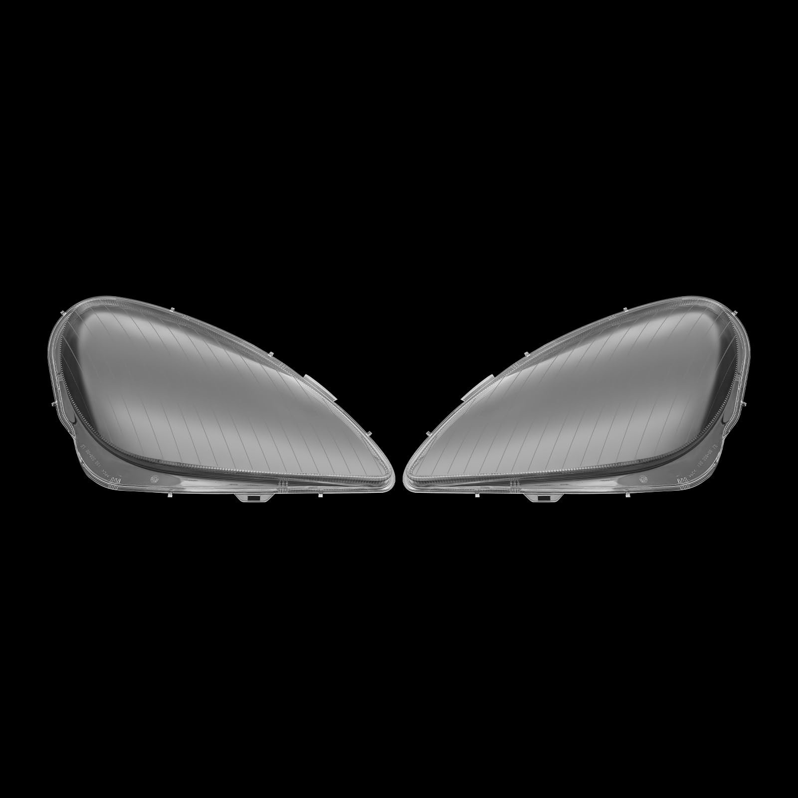 Pair Headlight Lens Cover Clear Front Left Right for SLK R171 2005-2011