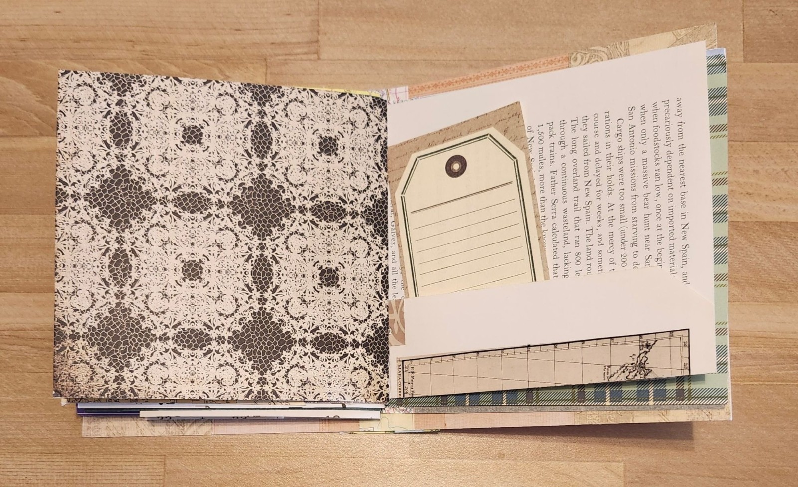 Junk Journal Travel Theme Handmade 54 pages